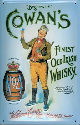 Produktbild von Blechschild Cowan´s Whisky Nostalgieschild