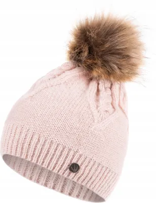 Zdjęcie produktu dla HEYO czapka damska na zimę dzianinowa czapka z bobble ciepła czapka zimowa H22512 (różowa)