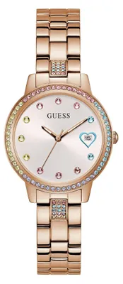 Produktbild von Guess Three of Hearts GW0657L3 Damenuhr