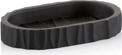 Produktbild von KELA Seifenschale Merida polyresin schwarz 15,0x9,0x2,5cm KL-23764
