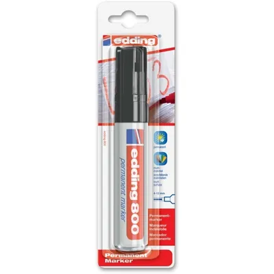 Produktbild von Edding - Filzstift 800 Diagonale 4-12mm schwarz Blister à 1 Stück