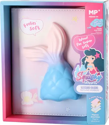 Produktbild von Notizbuch / Squishy Tagebuch - Schwanz der Meerjungfrau