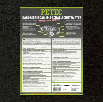Immagine prodotto di Pannello isolante e fonoassorbente Petec in schiumaPoliuretanonera 500 x 10 mm 87600 - Quantità: 1x