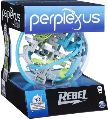 Produktbild von Perplexus Rebel Rookie 3D Labyrinth, Geschicklichkeitsspiel, Dreh Kugel, Geduldspiel, Blau