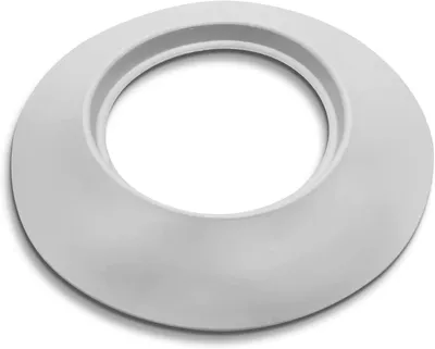 Productafbeelding van Plafond rozet - Wandbekleding - Verwarming afdekken - Corrosiebestendig materiaal - 125 mm diameter - Wit