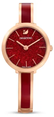 Produktbild von Swarovski Damenuhr Crystalline bangle delight S Rot/Rosegoldfarben 5647455