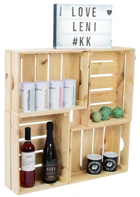 Produktbild von 4er set Gemüsekiste Leni Natur