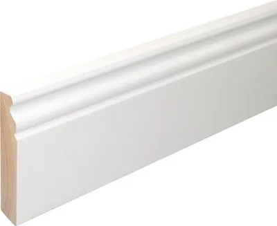 Obrázek produktu pro Podlahová lišta Konsta SF380 18 x 96 x 2400 mm smrk bílý lakovaný