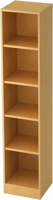 Produktbild von Regal schmal 6040, 5 OH 40,6 x 40 x 200,4 cm (BxTxH)