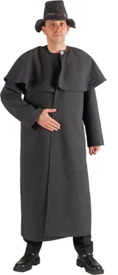 Schäfer Kostüm Benjamin Deluxe mit Hut Gr. L-XL grau Mantel Hirte Nachtwächter Fasching Karneval Mottoparty