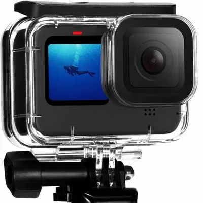 Produktbild von Unterwassergehäuse Wasserdichtes Gehäuse für GoPro HERO 13/12/11/10/9 Black Schutzcase Durchsichtiges Schutzgehäuse mit Schnellverschluss, Halterung