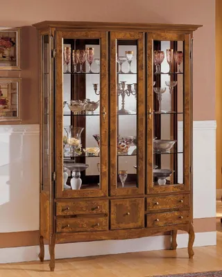 Produktbild von Schränke Vitrinen Glasschrank Holz Vitrine Schrank Möbel Italienische Anrichte