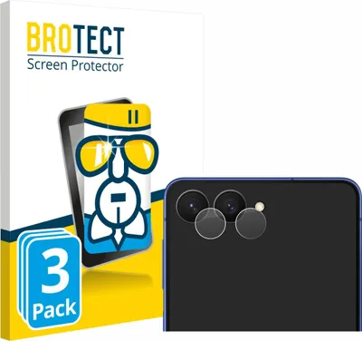 Produktbild von 3x BROTECT Schutzglas für Samsung Galaxy Z Flip 7 (NUR Kameraschutz) Schutzfolie Panzer Folie Glas Display Schutz klar