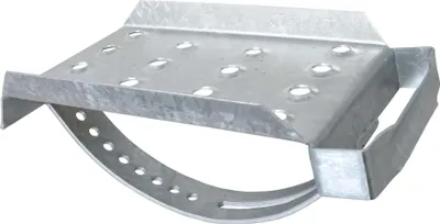 Produktbild von DAPRONA Dachtritt für Schornsteinfeger, verzinkt Silber 25cm, Robustes Gitterrost, Nutzbar als Fluchtweg