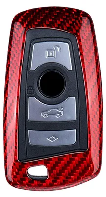 Carbonfaser Autoschlüssel-Cover für BMW – Rot