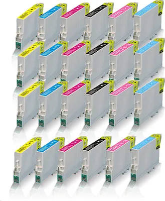 Produktbild von 24x kompatible Tintenpatronen für EPSON Stylus Photo PX700W PX710W PX720WD PX730 WD PX800FW PX810FW PX820FWD PX830FWD Schwarz - Color Print Serie