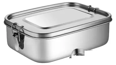 Produktbild von Edelstahl-Lunchbox mit mehreren Fächern