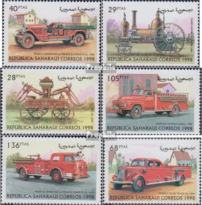 Produktbild von Briefmarken Sahara 1998 Mi Ausgabe der Exilregierung ohne Gültigkeit im int. Postverkehr Nr.44 postfrisch Feuerwehrfahrzeuge