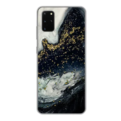 Produktbild von MuchoWow® Handyhülle Schutzhülle Hülle für Samsung Galaxy S20 Plus Marmor - Naturstein - Gold Silikon Softcase Handy Hülle - Hartschale