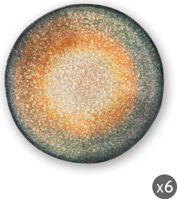 Immagine prodotto di Excelsa Set di 6 piatti fondi Efesto in ceramica 21X5 Cm colorati
