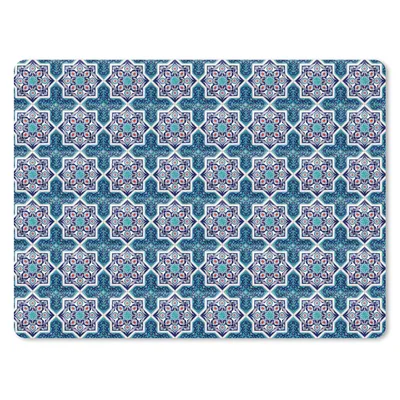 Produktbild von MuchoWow® Mauspad Mousepad Ein marokkanisches Mosaikfliesenmuster, bei dem hauptsächlich die Farbe Blau verwendet wird 23x19 cm - Mousepads - Maus Mat - Pad - Mausunterlage - Schreibtischunterlage - Mauspad