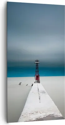 Produktbild von Bild auf Leinwand - Leinwandbild - Einteilig - Turm Strand Himmel - 65x120cm - Wand Bild - Wanddeko - Wandbilder - Leinwanddruck - Bilder - Wanddekoration - Leinwand bilder - Wandbild - PA65x120-4988