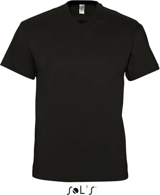 Produktbild von SOLs 11150 | V-Neck Herren Kurzarm T-Shirt Victory - Farbe: Deep Black - Größe: M