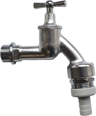 Produktbild von Knebel Auslaufventil matt verchr. 3/4" m.Belüfter