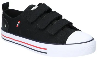 Produktbild von American Club LH118, Textil Sneaker Klettverschluss leichte Turnschuhe bequem, Schwarz 39