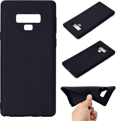 Produktbild von für Samsung NOTE 9 Süße Candy Farbe Matte TPU Anti-Scratch rutschfeste Schutzhülle Zurück Fall schwarz