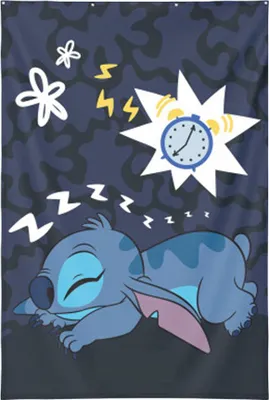 Produktbild von Lilo & Stitch - Schlafen-Poster, "Stitch", Stoff CD2383 (Einheitsgröße) (Blau)