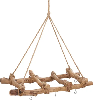 Produktbild von Holz Deko Leiter mit Ösen, zum Hängen, L 50 cm
