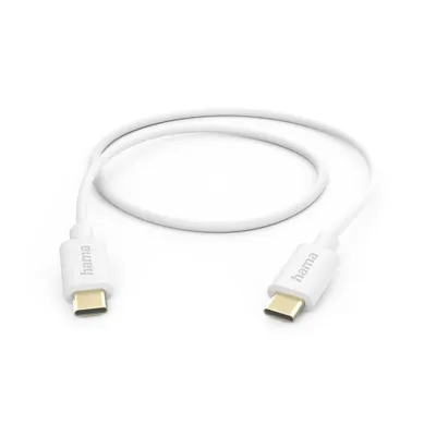 Produktbild von Hama 00201590, 1 m, USB C, USB C, USB 2.0, 0,48 Gbit/s, Weiß
