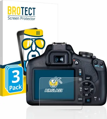 Produktbild von 3x BROTECT Schutzglas für Canon EOS 2000D Schutzfolie Panzer Folie Glas Display Schutz klar