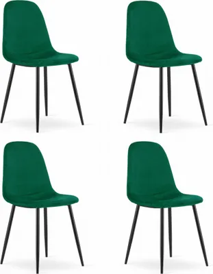 Image de Chaise COMO - velours vert foncé x 4