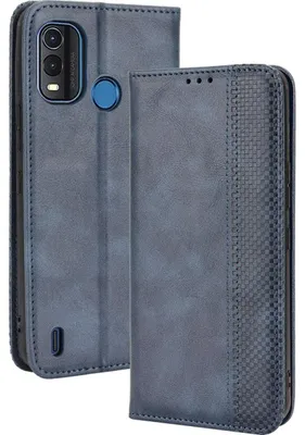 Produktbild von Mobigear Sensation Klapphülle für Nokia G11 Plus - 3 Kartenfächer mit Standfunktion Kunstleder Blau