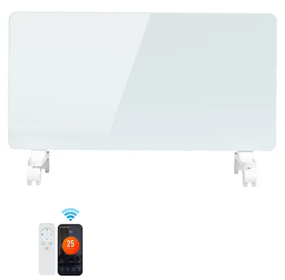 Produktbild von Peviasot Elektroheizung 2000W Weiß Konvektor Heizung, WLAN App, LED Touch, 5–50°C, 24h Timer, IP24, mobil mit Rollen
