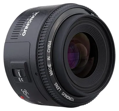 Produktbild von Yongnuo YN35 mm F2 Objektiv 1:2 AF/MF Weitwinkelobjektiv Fixed/Prime Autofokus Objektiv für Canon EF Mount EOS Kamera