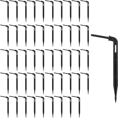 Imagen del producto de Goteros de riego, 50 unidades, 4/7 mm, 10 cm, para sistemas de riego por goteo