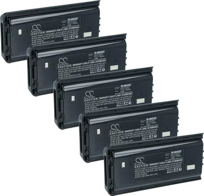 Produktbild von vhbw 5x Akku kompatibel mit Kenwood TK-3307M2 Funkgerät, Walkie Talkie (2500 mAh, 7,2 V, NiMH)
