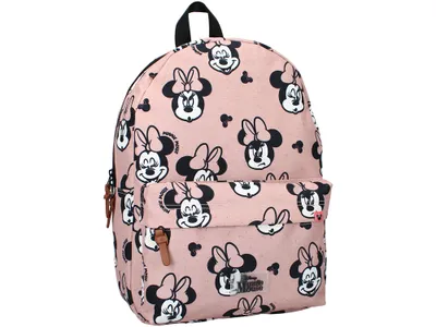 Produktbild von Kinder Schul-Rucksack rosa | Minnie Mouse Maus | 37 x 30 x 14 cm