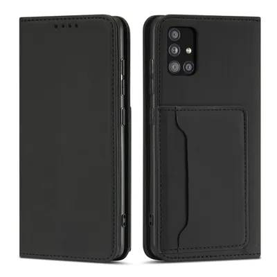 Produktbild von Magnet Card Case für Xiaomi Redmi Note 11 Pro Hülle Wallet Kartenhalter Stand schwarz