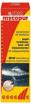 Produktbild von sera mycopur 50 ml - Arzneimittel für Fische gegen Verpilzungen (Mykosen), Mediz