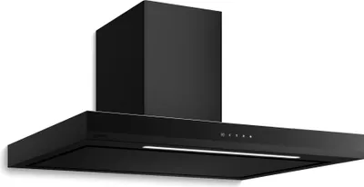 Produktbild von Klarstein Velaire Dunstabzugshaube 90 cm - A++ , 595 m³/h, Touch-Bedienung, LED, leise, Wandhaube, Aluminium- & Aktivkohlefilter, Schwarz