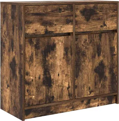 Obrázok produktu pre Komoda so zásuvkou, tmavý dub 80x34x76 cm, kompozitné drevo