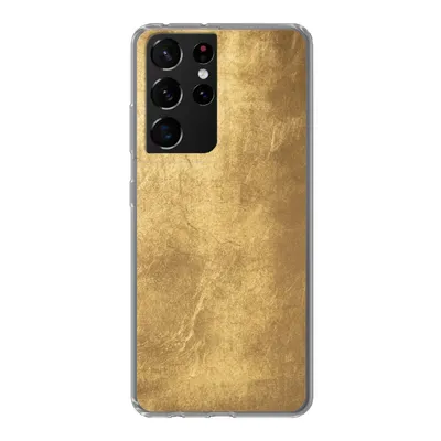 Produktbild von MuchoWow® Handyhülle Schutzhülle Hülle für Samsung Galaxy S21 Ultra Licht fällt auf eine goldene Wand Silikon Softcase Handy Hülle - Mobiltelefon