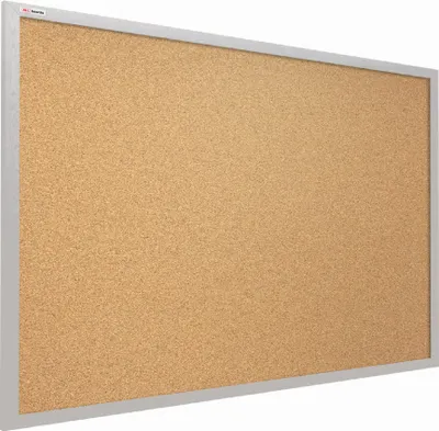 Produktbild von Pinnwand mit grauem Naturholzrahmen 100x80cm