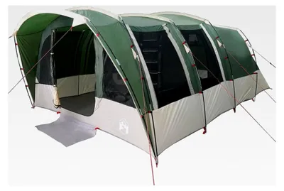 Produktbild von Familienzelt für 8 Personen - Grün - 185T Polyester mit PolyurethanBeschichtung - 430x314x178/183 cm - für Camping-Ausflüge