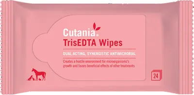 Obrázok produktu pre CUTANIA® TrisEDTA Wipes - obrúsky so zásaditým účinkom pre psy a mačky, 24 kusov