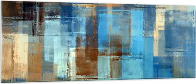 Produktbild von Bilder auf glas - Abstraktion modern - 140x50cm - Glasbilder - Wandbilder - Kunstdruck - zum Aufhängen bereit - Wanddekoration aus Glas - Glas Bilder - Wandbild auf Glas - Einteilig - GAB140x50-3418